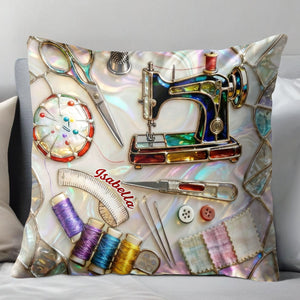 A Keepsake Of Precious Crafting Memories, Personalized Custom Pillow, Gift For Crafters And DIY Enthusiasts