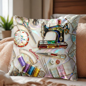 A Keepsake Of Precious Crafting Memories, Personalized Custom Pillow, Gift For Crafters And DIY Enthusiasts