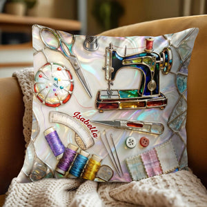 A Keepsake Of Precious Crafting Memories, Personalized Custom Pillow, Gift For Crafters And DIY Enthusiasts