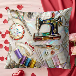 A Keepsake Of Precious Crafting Memories, Personalized Custom Pillow, Gift For Crafters And DIY Enthusiasts