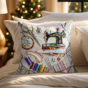 A Keepsake Of Precious Crafting Memories, Personalized Custom Pillow, Gift For Crafters And DIY Enthusiasts