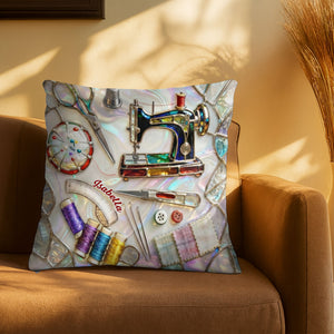 A Keepsake Of Precious Crafting Memories, Personalized Custom Pillow, Gift For Crafters And DIY Enthusiasts