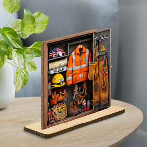 Lineman Line Crew, Personalized Wood Plaque, Gift For Him Gift For Father/Husband/Boyfriend