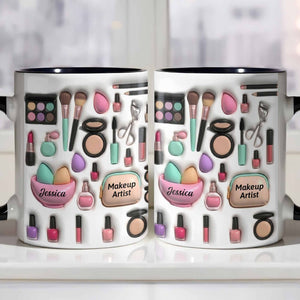 Celebrate Your Beauty With Custom Makeup Design,Personalized Custom Accent Mug,Gift For Beauty Enthusiasts