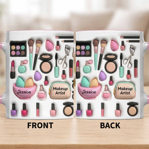 Celebrate Your Beauty With Custom Makeup Design,Personalized Custom Accent Mug,Gift For Beauty Enthusiasts