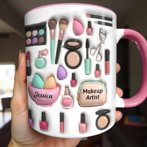 Celebrate Your Beauty With Custom Makeup Design,Personalized Custom Accent Mug,Gift For Beauty Enthusiasts