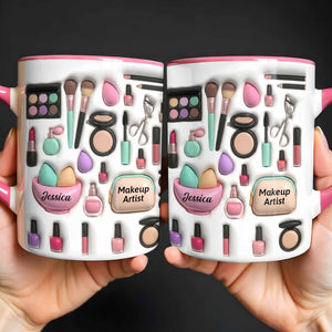 Celebrate Your Beauty With Custom Makeup Design,Personalized Custom Accent Mug,Gift For Beauty Enthusiasts