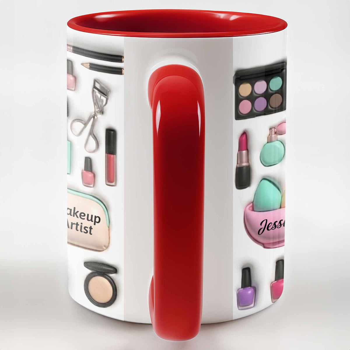 Celebrate Your Beauty With Custom Makeup Design,Personalized Custom Accent Mug,Gift For Beauty Enthusiasts