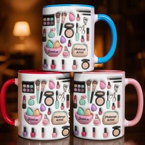 Celebrate Your Beauty With Custom Makeup Design,Personalized Custom Accent Mug,Gift For Beauty Enthusiasts