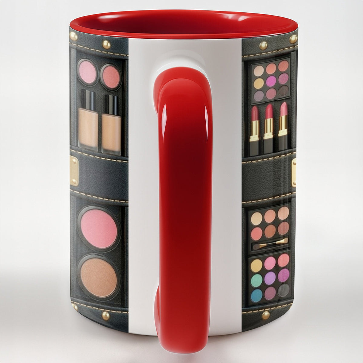 Celebrating Beauty in Every Detail, Personalized Custom Accent Mug, Gift For Makeup Lovers