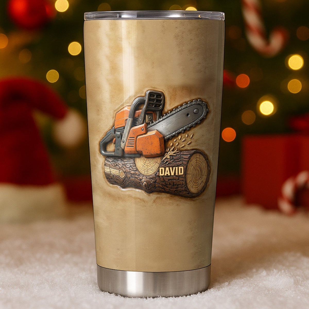 Celebrating The Craftsmanship Of Woodworking, Custom Stainless Steel Tumbler, Gift For Dad And Outdoor Enthusiasts