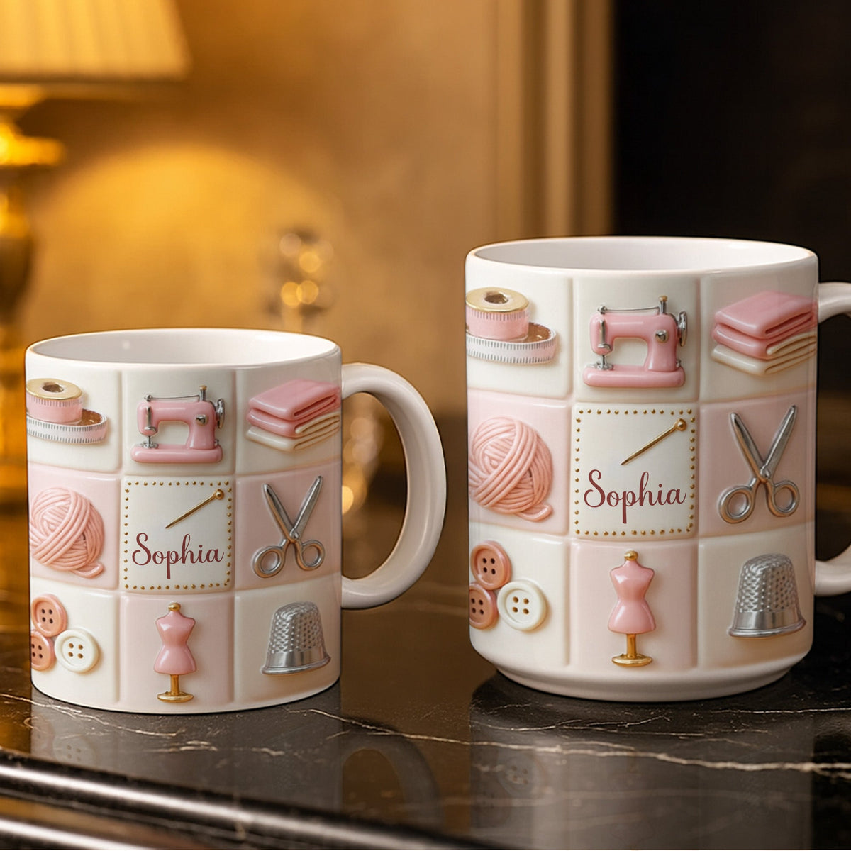 Personalize Your Creativity With Crafting Icons,Custom Coffee Mug,Gift for Craft Lovers