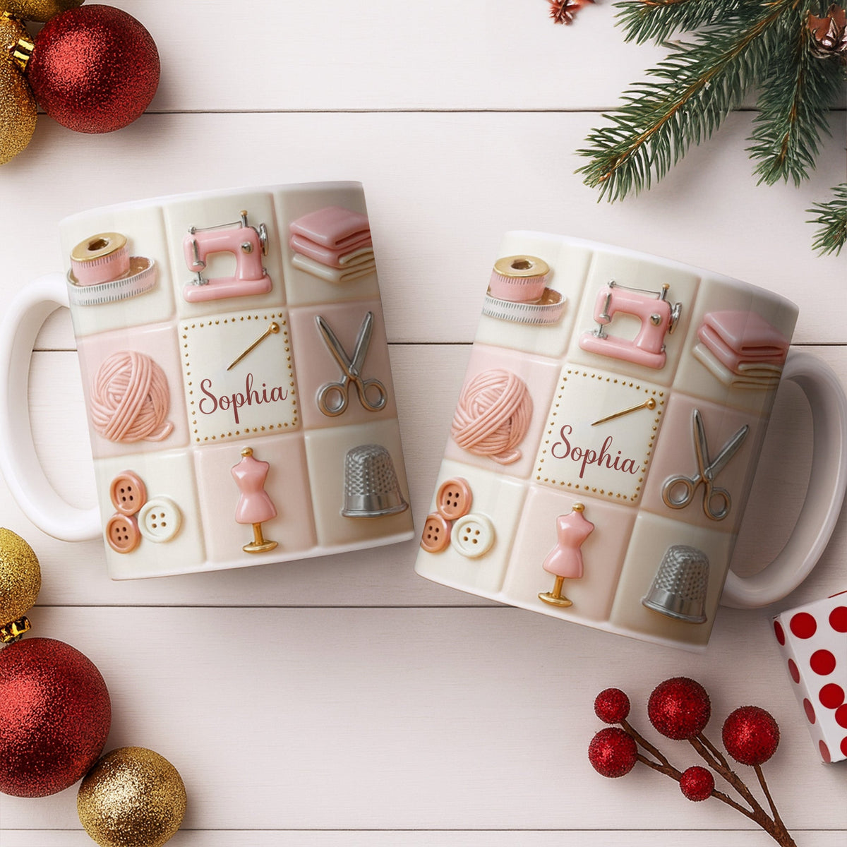 Personalize Your Creativity With Crafting Icons,Custom Coffee Mug,Gift for Craft Lovers