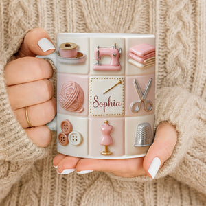 Personalize Your Creativity With Crafting Icons,Custom Coffee Mug,Gift for Craft Lovers