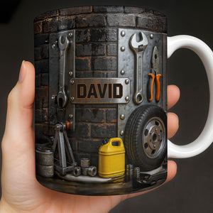 Perfect For DIY Enthusiasts And Car Lovers, Custom Coffee Mug, Gift for Mechanics and Car Enthusiasts