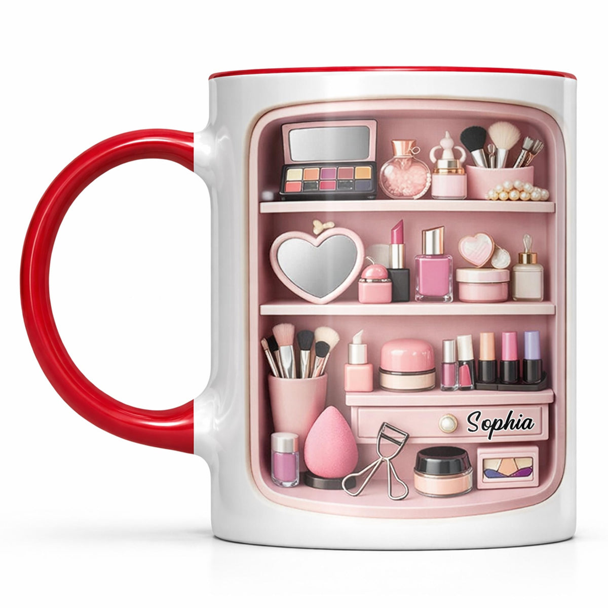 Makeup Mug, Gift for Daughter and Girlfriend Custom Gift For Makeup Artist Personalized Mug For Her