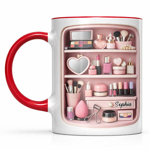 Makeup Mug, Gift for Daughter and Girlfriend Custom Gift For Makeup Artist Personalized Mug For Her
