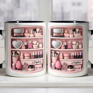 Makeup Mug, Gift for Daughter and Girlfriend Custom Gift For Makeup Artist Personalized Mug For Her