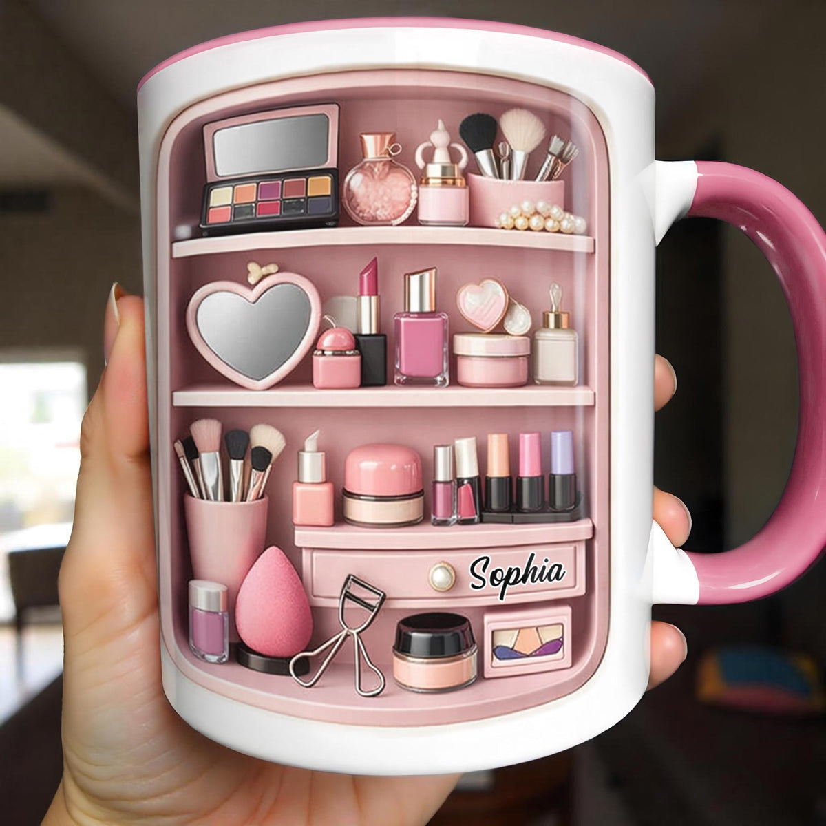 Makeup Mug, Gift for Daughter and Girlfriend Custom Gift For Makeup Artist Personalized Mug For Her