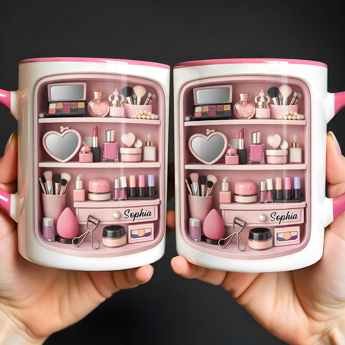 Makeup Mug, Gift for Daughter and Girlfriend Custom Gift For Makeup Artist Personalized Mug For Her