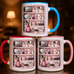 Makeup Mug, Gift for Daughter and Girlfriend Custom Gift For Makeup Artist Personalized Mug For Her