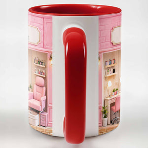 My Nail Salon, Personalized Custom Accent Mug, Gift For Nail Techs