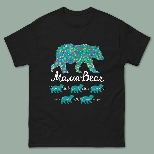 Mama Bear Personalized Custom Name Shirt Gift For Mom, Gift For Grandma Mother's Day Gift