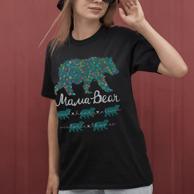 Mama Bear Personalized Custom Name Shirt Gift For Mom, Gift For Grandma Mother's Day Gift