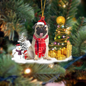 Custom Dog Photo Christmas Ornament Personalized Christmas Ornament For Dog LoversChristmas Tree Decorations Dog Hanging Dog Decoration Acrylic Wood Ornament