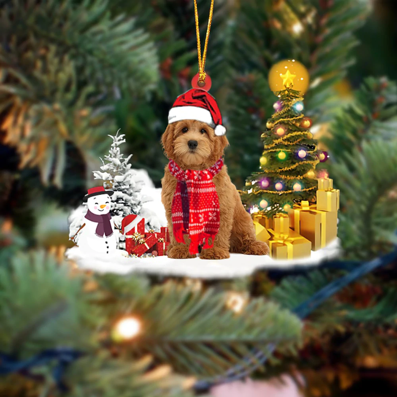 Custom Dog Photo Christmas Ornament Personalized Christmas Ornament For Dog LoversChristmas Tree Decorations Dog Hanging Dog Decoration Acrylic Wood Ornament