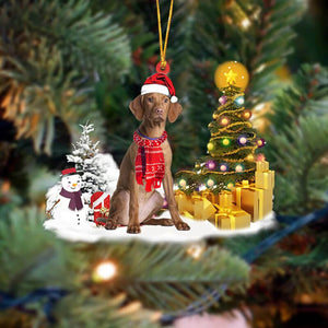 Custom Dog Photo Christmas Ornament Personalized Christmas Ornament For Dog LoversChristmas Tree Decorations Dog Hanging Dog Decoration Acrylic Wood Ornament