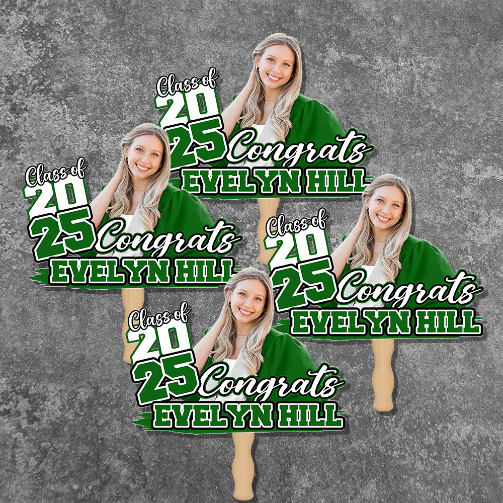 Custom Funny Face Congrats Graduation Perfect Gift Idea Face Fan