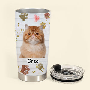 Life Is Better With Cats - Personalized Custom Cat Photo Tumbler