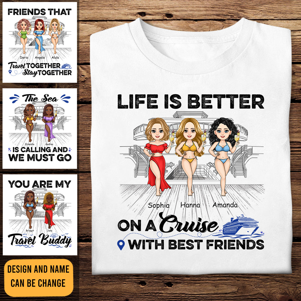 Life Is Better On A Cruise - Personalized Apparel - Gift For Friends, Beach, Summer Vacation