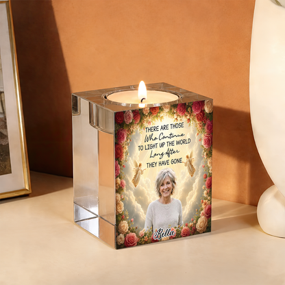 Sunset Memorial Custopm Photo Personalized Crystal Candle Holder - Memorial Gift MK-1_37b27b95-b842-485a-ad08-642899238d5a.png