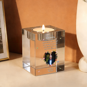 In Loving Memory - Personalized Crystal Candle Holder