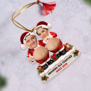 Growing Old Together - Personalized Squishy Acrylic Ornament