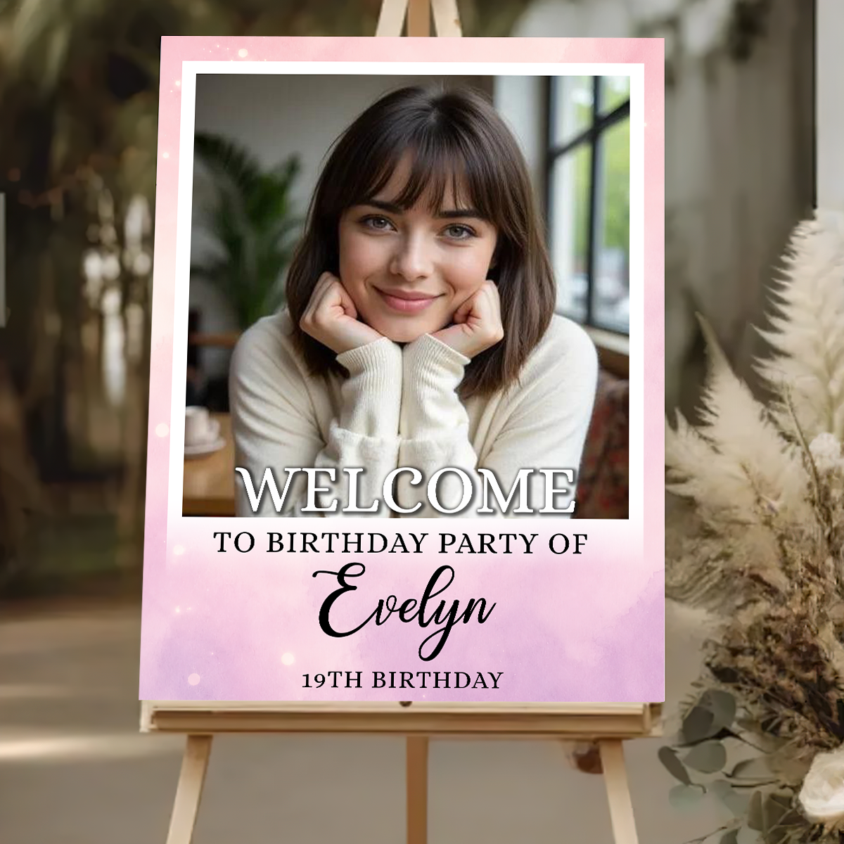 Welcome To The Party - Birthday Sign - Custom Name & Photo Law Sign - Birthday Party Welcome Sign MK-1_8336801f-97e6-47e0-b448-935aed52ae5a.png
