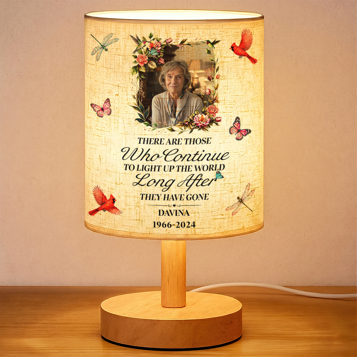 Light This Up I'm Always With You - Personalized Sympathy Lamp for Loss of Loved One
