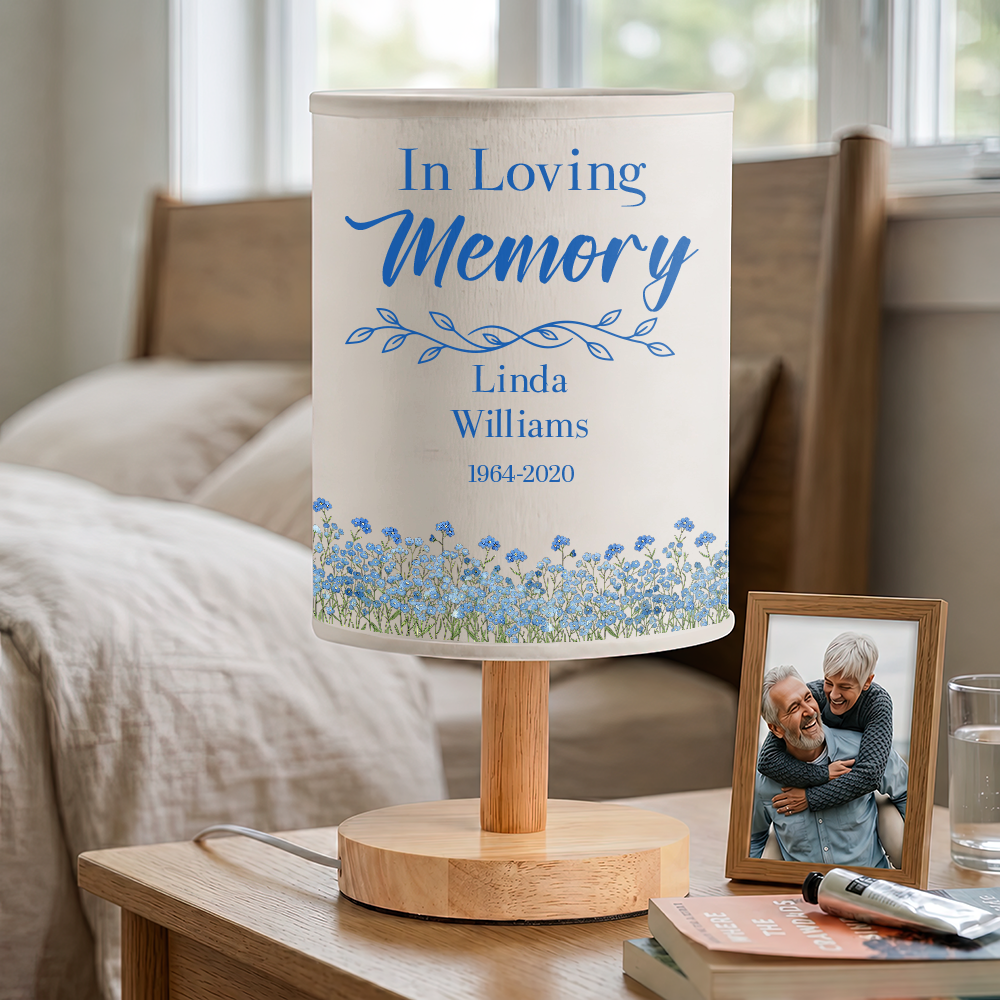 Custom Photo When You Miss Me Have No Fear Memorial - Personalized Fabric Lamp