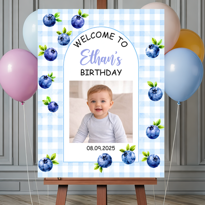 Kids Birthday Sign Welcome To The Party - Custom Name & Photo Sign - Birthday Party Welcome Sign MK-2_7ddc777f-479f-4b61-9f14-edaeb7c8be20.png