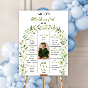 Birthday Sign Welcome To The Party - Custom Name & Photo Sign - Birthday Party Welcome Sign
