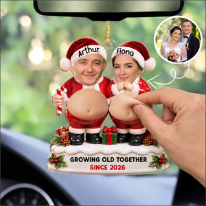 Growing Old Together - Personalized Squishy Acrylic Ornament