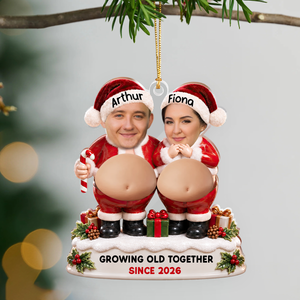 Growing Old Together - Personalized Squishy Acrylic Ornament