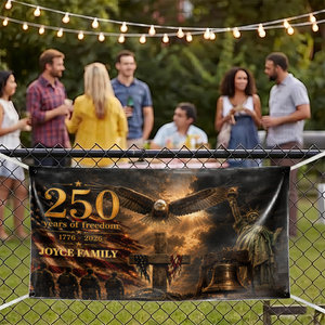250 Years Of Freedom 1776-2026 - Personalized Banner