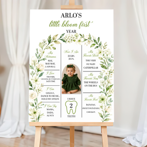Birthday Sign Welcome To The Party - Custom Name & Photo Sign - Birthday Party Welcome Sign