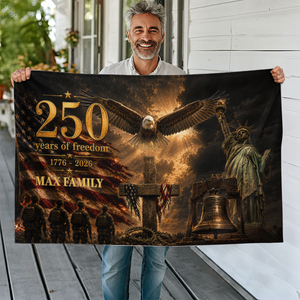250 Years Of Freedom 1776-2026 - Personalized Banner