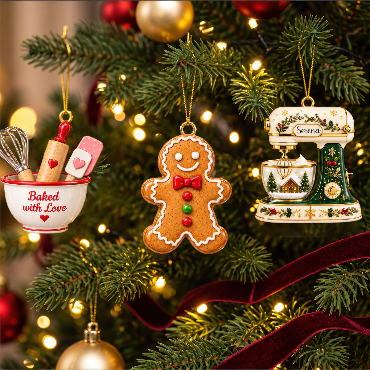 Christmas Baking Mixer Advent Calendar 2026 - 24 Day Spirits Countdown, Acrylic Charms Blind Box - Gift For Family