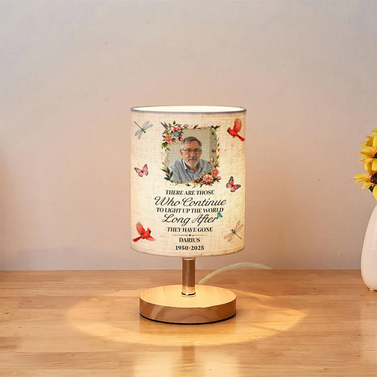 Light This Up I'm Always With You - Personalized Sympathy Lamp for Loss of Loved One