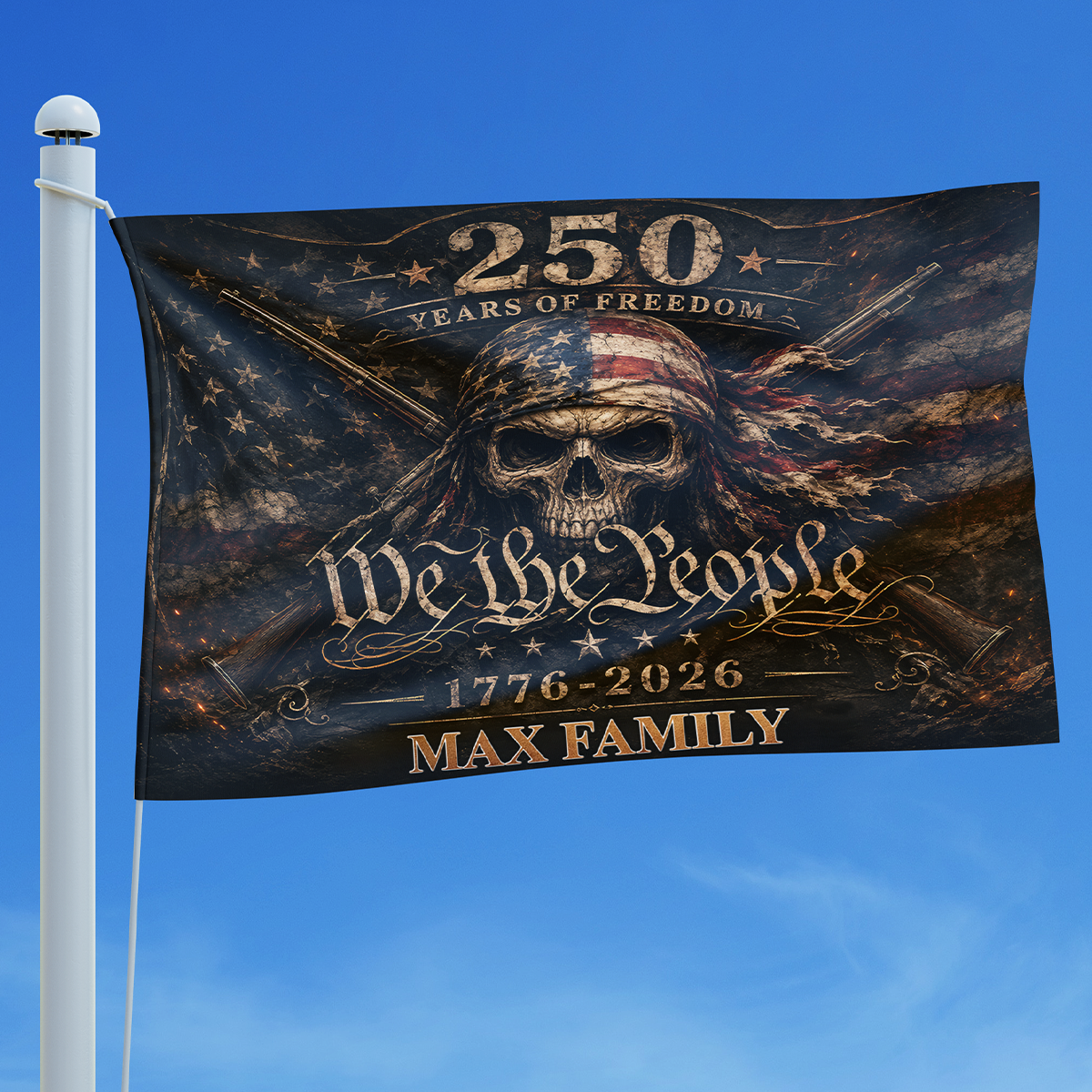 250 Years of Freedom - Patriotic American House Flag